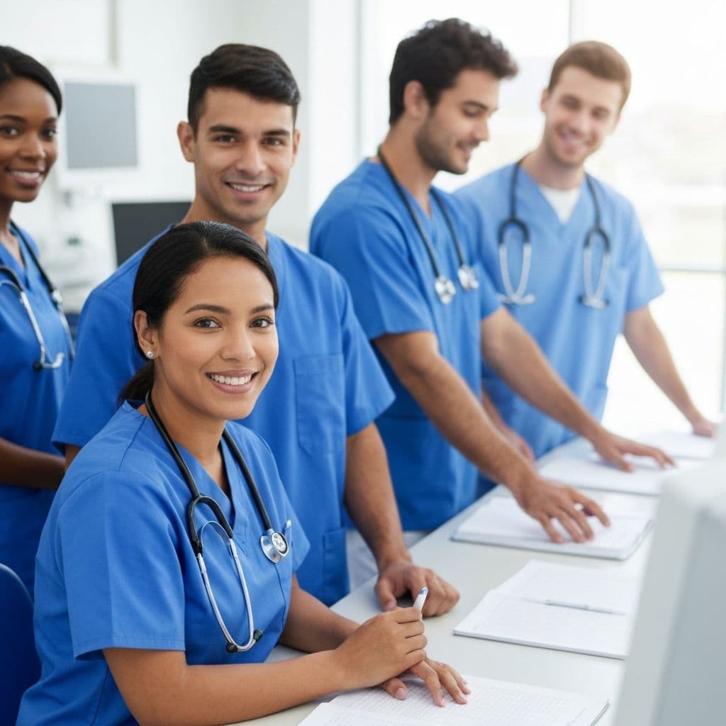 Professional nurses and personal care assistants